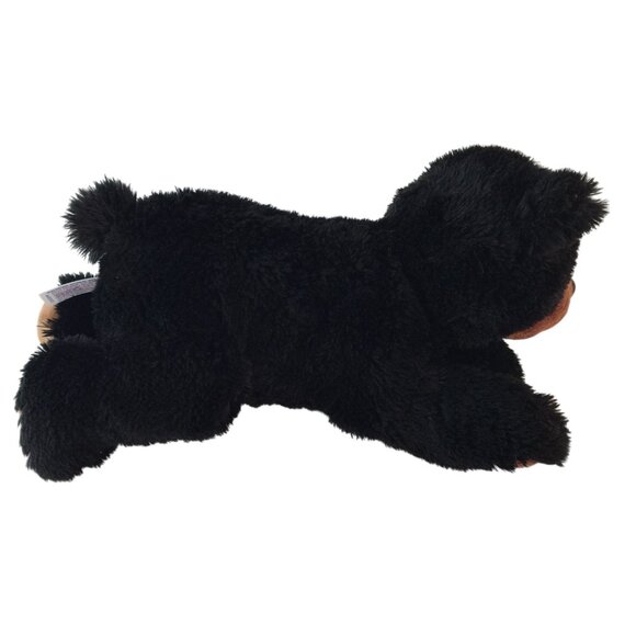 Aurora Flopsie Sullivan Black Bear Plush 12" Stuffed Animal Toy Laying Down 2022 - Picture 4 of 8
